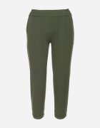  Pantaloni Verzi 3/4 cu Elastic în Talie și Buzunare Saivie