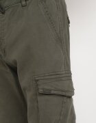  Pantaloni Verzi Cargo din Bumbac cu Buzunare cu Clape cu Cordon Zailine