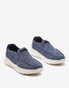  Pantofi bleumarin slip-on cu talpă groasă Hevica