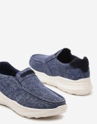  Pantofi bleumarin slip-on cu talpă groasă Hevica