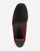  Pantofi cu toc Bordeaux Clasici cu branț din piele naturală Maithra