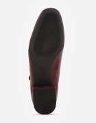  Pantofi cu toc Bordeaux în stil Mary Jane cu cataramă Kareoma