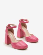  Pantofi cu toc Fucsia