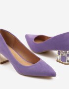  Pantofi cu toc Mov