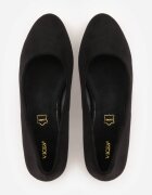  Pantofi cu toc Negre Vices cu Branț din Piele pe Toc Bijuterie Naivine
