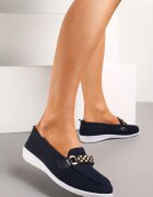  Pantofi josi Albastri cu Partea superioară flexibilă și Cataramă Elegantă Naelle