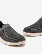  Pantofi Negri cu Parte Superioară Elastică în Stil Mocasin Draciana