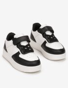  Pantofi sport Alb-Negri cu talpă plată cu scai Klarity