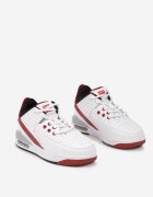 Pantofi Sport Alb-Roșu Plati Sneakers peste gleznă cu Perforații și Ștanțare Neritha