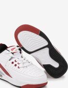 Pantofi Sport Alb-Roșu Plati Sneakers peste gleznă cu Perforații și Ștanțare Neritha