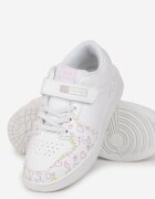  Pantofi Sport Alb-Roz cu Scai din Imitație de Piele Talibata