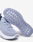  Pantofi sport albaștri fără șireturi cu carâmb elastic și inserție decorativă pe talpă Moonsara