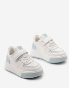 Pantofi Sport Albaștri Sneakers cu Velcro și Platformă Landuela