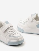  Pantofi Sport Albaștri Sneakers cu Velcro și Platformă Landuela