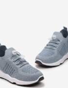  Pantofi Sport Albastru deschis cu Fir Metalic și Elastic cu Opritor Qiliara