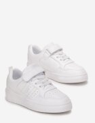 Pantofi sport Albi cu partea superioară din piele naturală și scai Apiyo