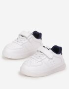  Pantofi Sport Albi cu scai cu branț din piele naturală Maetha
