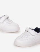  Pantofi Sport Albi cu scai cu branț din piele naturală Maetha