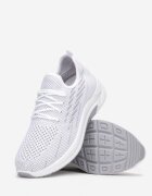  Pantofi Sport Albi din plasă decorate cu șireturi Salmerus