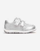  Pantofi Sport Argintii cu Branț din Piele și Circonii Decorative Vikam