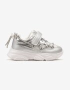  Pantofi sport Argintii cu Scai cu Elemente reflectorizante și Șiret decorativ Elaviamte