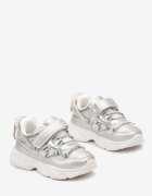 Pantofi sport Argintii cu Scai cu Elemente reflectorizante și Șiret decorativ Elaviamte
