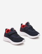  Pantofi sport bleu-marin și roșii cu Talpă Moale cu Plasă și Inimioare Hinoria