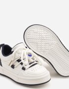  Pantofi sport bleumarin Adidași cu aplicații pe șireturi și perforații Tulresil