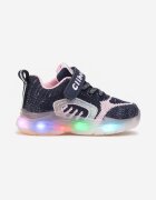  Pantofi Sport Bleumarin cu Scai cu Talpă LED Ulisa
