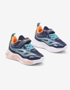  Pantofi sport bleumarin cu talpă luminoasă și închidere cu scai Farilne