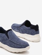  Pantofi Sport Bleumarin Slip-on cu parte superioară din denim Moasse