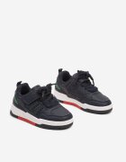  Pantofi Sport Granat Sneakerși cu Talpă Plată Reliefată Decorați cu Perforații Inalen