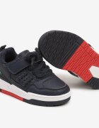  Pantofi Sport Granat Sneakerși cu Talpă Plată Reliefată Decorați cu Perforații Inalen