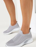  Pantofi sport Gri cu Partea superioară flexibilă și Talpă decorativă Pilly