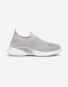  Pantofi sport Gri cu Partea superioară flexibilă și Talpă decorativă Pilly