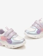  Pantofi Sport Mov cu Talpă Luminoasă Branț din Piele și Benzi Velcro Rithalia