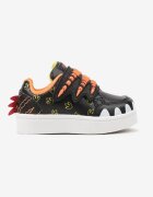  Pantofi Sport Negri cu Imprimeu Decorativ cu Aplicații și Închidere cu Velcro Erisella