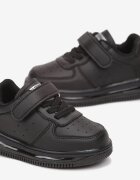  Pantofi sport negri cu scai cu branț din piele naturală Maetha