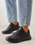  Pantofi sport Negri Cu șireturi cu carâmb sub gleznă cu cusături Tereditee