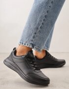  Pantofi sport Negri Cu șireturi cu carâmb sub gleznă cu cusături Tereditee