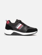  Pantofi Sport Negri cu Șireturi și Inserții Decorative Hanu