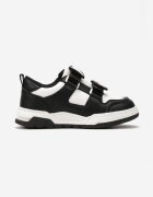  Pantofi Sport Negru-Alb cu Branț din Piele și Aplicații Decorative cu Scai Lanittes