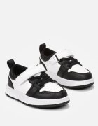  Pantofi Sport Negru-Alb cu Branț din Piele și Scai Agapita