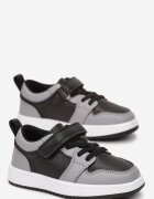  Pantofi Sport Negru-Gri cu Branț din Piele și Scai Agapita