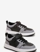  Pantofi Sport Negru-Gri Plati Cu scai și șireturi Haelia