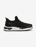  Pantofi sport Negru-Gri sub gleznă slip-on cu carâmb elastic Ripavela