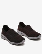  Pantofi sport Negru-Roșii fără șireturi cu parte superioară elastică cu model melanj Andicra