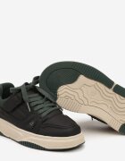 Pantofi Sport Negru-Verde Sneakers cu Branț din Piele Naturală Vailanne