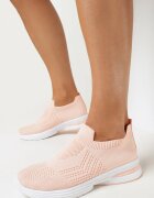  Pantofi sport Plati Roz cu Parte Superioară Elastică până la gleznă Atale