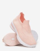  Pantofi sport Plati Roz cu Parte Superioară Elastică până la gleznă Atale